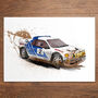 Ford Rs200 Rally Car Illustration, thumbnail 2 of 2