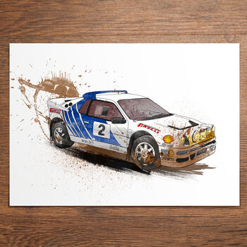 Ford Rs200 Rally Car Illustration, 2 of 2