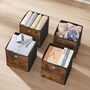 Set Of Six Foldable Fabric Storage Cubes, thumbnail 1 of 10