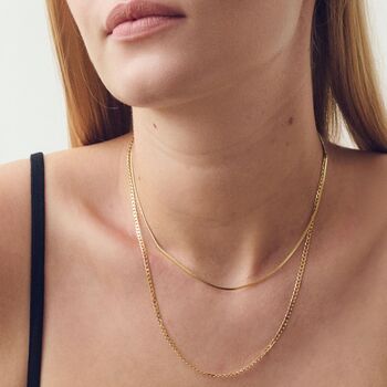 9ct Yellow Gold Solid Curb Chain 20 Inch, 3 of 6