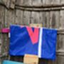No2 Large Recycled Multifunctional Sailcloth Pouch, thumbnail 5 of 7