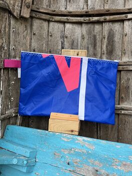 No2 Large Recycled Multifunctional Sailcloth Pouch, 5 of 7