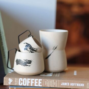 Hic Ceramics Handamde Stoneware Trio Cup Set, 11 of 12