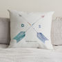 Personalised Couples Initials Arrow Cushion, thumbnail 1 of 6