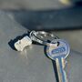 Car Keyring In Sterling Silver, thumbnail 3 of 3