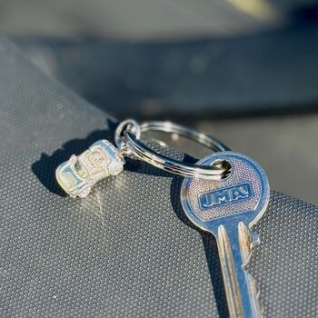 Car Keyring In Sterling Silver, 3 of 3