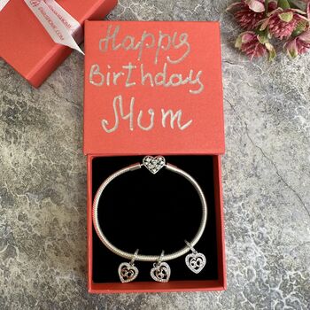 60th Birthday Charm Personalised Silver Gift For Her, 7 of 9