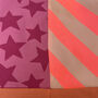 Vintage Ikea Bag Pink Stars, Stripes And Check Fabric, thumbnail 7 of 8