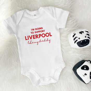 I'm Going To Support… Team Personalised Babygrow, 3 of 9