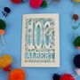 Personalised 100th Birthday Card Papercut Woodland Design, thumbnail 4 of 8