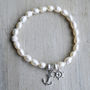 Stay Anchored Freshwater Pearl Bracelet, thumbnail 5 of 9