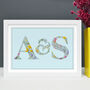 Personalised Couple's Initials Print, thumbnail 2 of 4