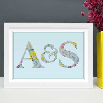 Personalised Couple's Initials Print, 2 of 4