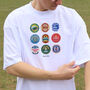 Leeds Football Beer Mats Oversized T Shirt, thumbnail 4 of 10