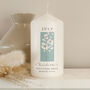Personalised Birth Flower Pillar Candle, thumbnail 7 of 12