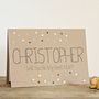 Personalised 'Be My Best Man' Gold Dots Wedding Card, thumbnail 2 of 4