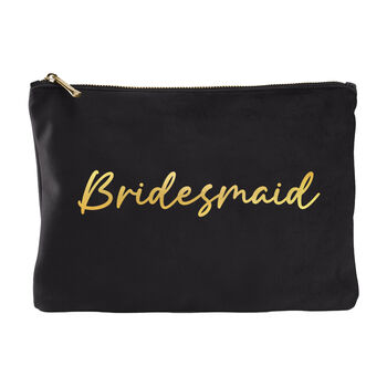 Luxurious Velvet Bridal Party Makeup Bags, 6 of 9