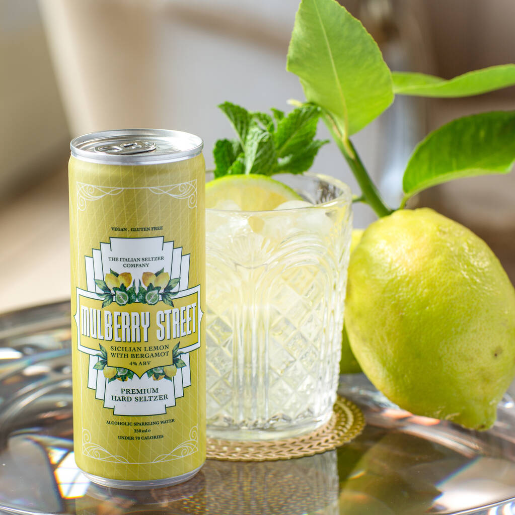 Six Mulberry Street Hard Seltzer Lemon With Bergamot By The Italian ...