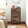 Wooden Five Drawer Chest Storage Organiser Cabinet, thumbnail 2 of 8