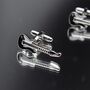 Electric Guitar Silver Cufflinks Gift For Musicians 316 L Stainless Steel Rock Accessory, thumbnail 2 of 6