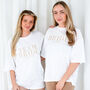 Personalised Embroidered 'Team Bride' T Shirt, thumbnail 1 of 8
