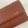 Personalised Travel Wallet Grained Leather Vegan, thumbnail 6 of 12