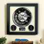 Hand Made Personalised Wall Clock Based On The Austin Healey Frogeye Sprite Speedometer, thumbnail 1 of 5