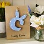 Personalised Easter Bunny Letter Wooden Keepsake Card, thumbnail 4 of 9