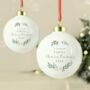 Personalised Seasonal Sprig Ceramic Bauble, thumbnail 2 of 4