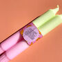 'Cancelled Plans' Neon Dinner Candles, thumbnail 10 of 10