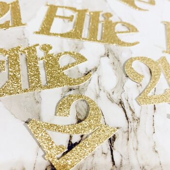 Personalised Glitter / Mirror Birthday Table Confetti, 4 of 9