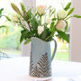 Colsterdale Blue Fern Ceramic Pitcher, thumbnail 1 of 10
