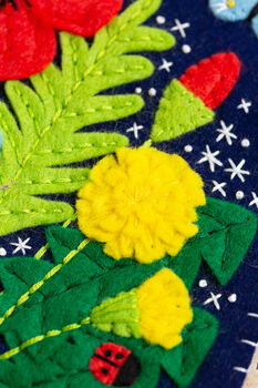 Wildflower Pennant Felt Craft Kit, 4 of 7