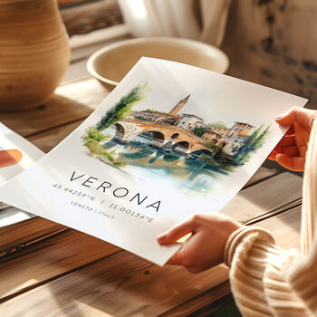 Verona City Travel Print, 2 of 7