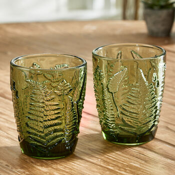 Set Of Four Vintage Colour Embossed Tumblers, 2 of 7
