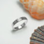 Women's Silver Engraved Personalised Ring, thumbnail 8 of 12