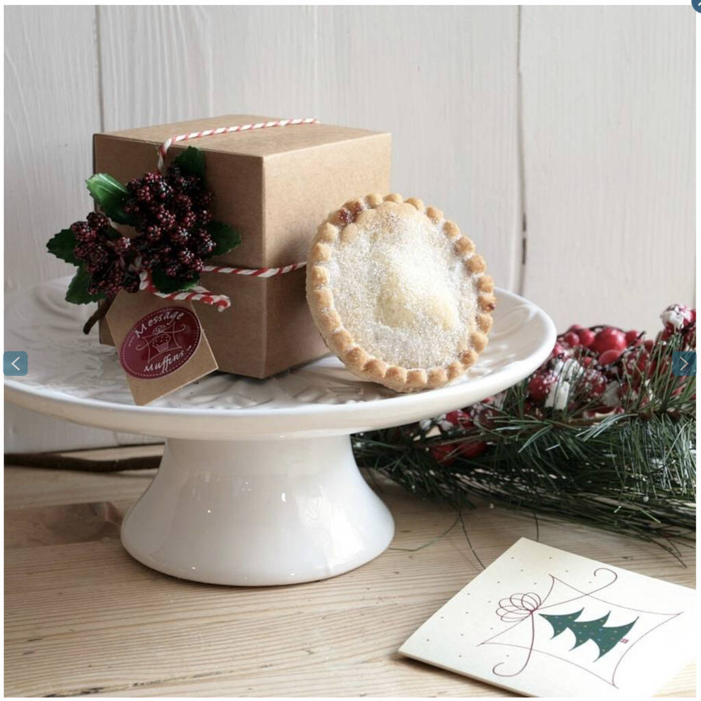 Bespoke 12 X Gift Boxed Mince Pies With Delivery By Message Muffins