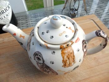Two Cup Teapot In Cockerpoo Design, 11 of 12