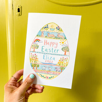 'Happy Easter' Personalised Card, 2 of 3