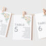 Wedding Seating Plan Cards White Floral, thumbnail 1 of 7