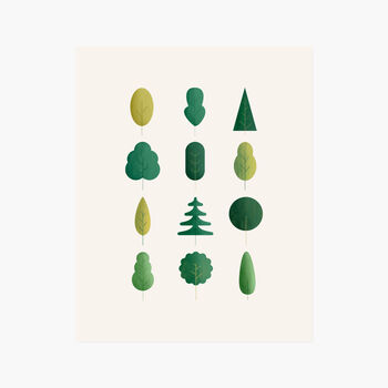 Trees Giclée Art Print A3 / A4 / 10x8 / 5x7, 3 of 3