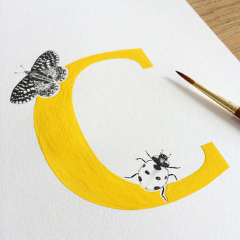 Painted Personalised Initial For Children, 5 of 12