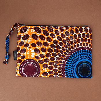 Large African Print Zip Pouch | Oba Print, 5 of 6