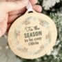 Personalised Wreath Wooden Decoration, thumbnail 5 of 5