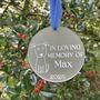 Personalised Dog Remembrance Christmas Decoration, thumbnail 1 of 4