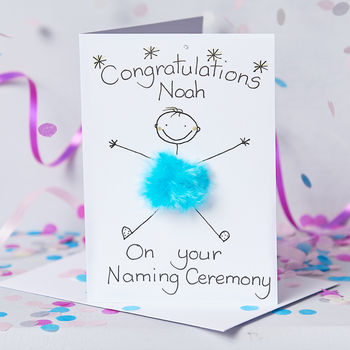 Personalised 3D Naming Ceremony Card, 2 of 2