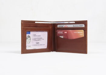 Mens Leather ID Wallet, 6 of 8