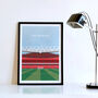 Personalised Football Stadium Art Print Gift Request Any Stadium, thumbnail 1 of 11