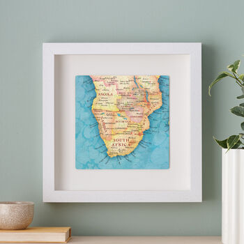 Personalised Southern Africa Map Print Wall Art, 2 of 5