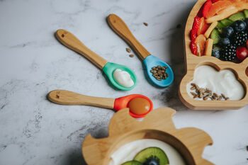 Baby Bamboo Weaning Spoons Set Of Three, 4 of 6
